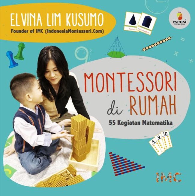 Sampul Montessori di Rumah: 55 Kegiatan Matematika