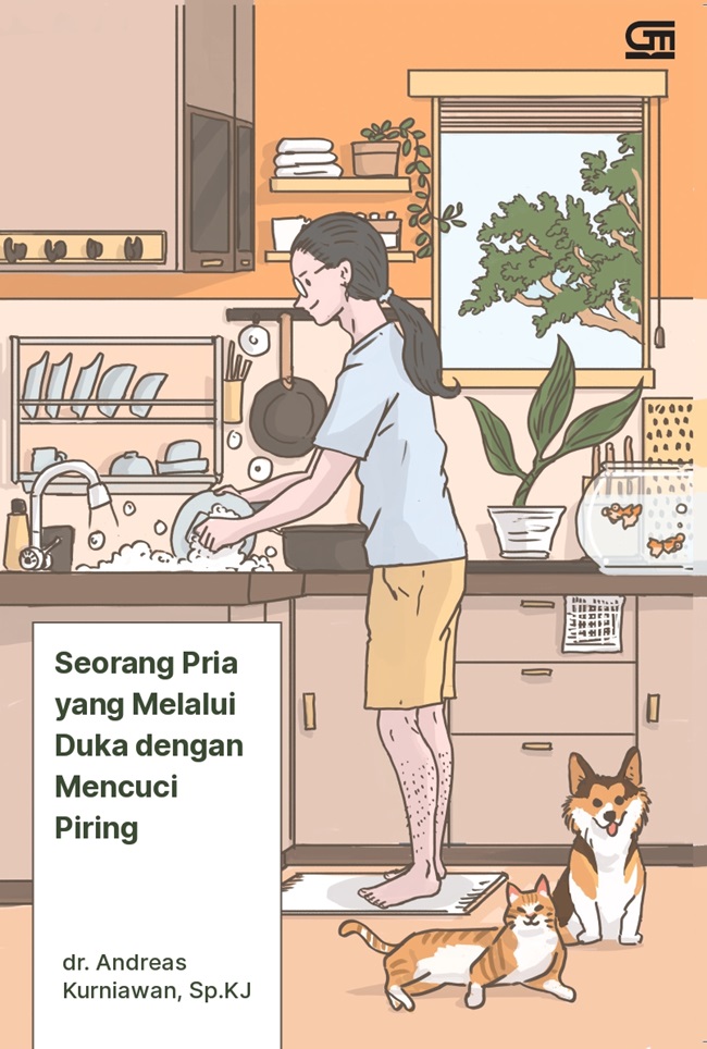 Sampul Seorang Pria Yang Melalui Duka Dengan Mencuci Piring